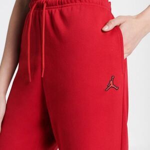 Air Jordan 1 2 3 4 5 6 7 11 12 Bred Fire Red Joggers Pants Women's Size XXL New